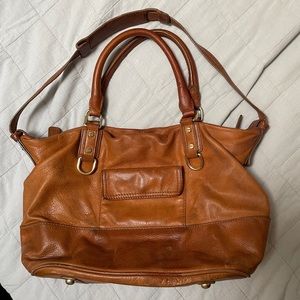 J Crew Brown Leather Handbag